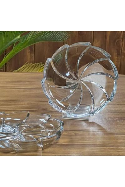 Elista Dessert & Cake Plate Crystal 18 cm 6 Pcs