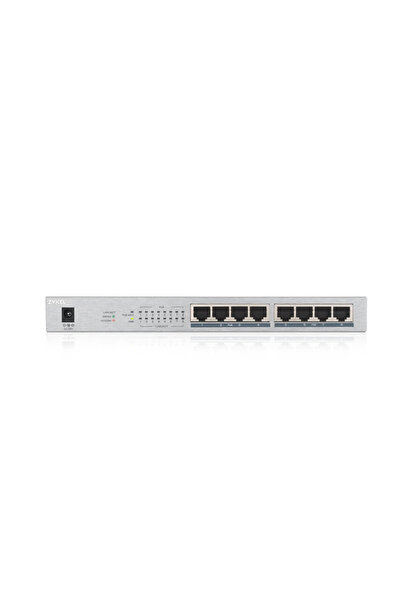 ZyXEL GS1008HP, 8 Port, GigaBit, PoE 60W, Yönetilemez, Masaüstü Switch