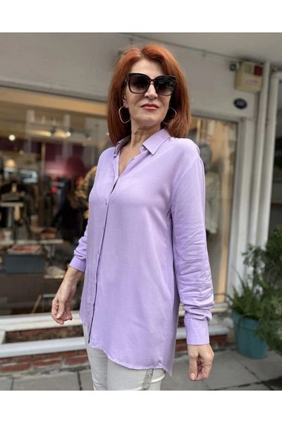 DenizEge E- Πουκάμισο Βισκόζης Λιλά