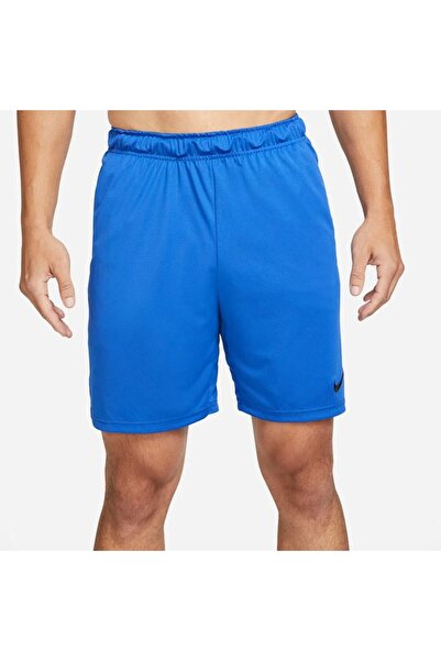 Nike Dri-Fit Knit 6.0 Erkek Mavi Antrenman Şort
