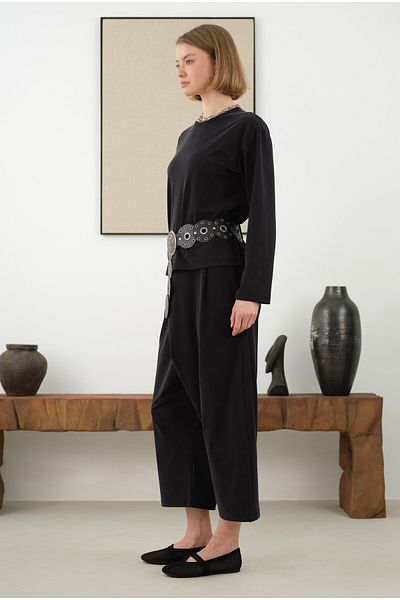 HEQA Stoned Modal Suit Black