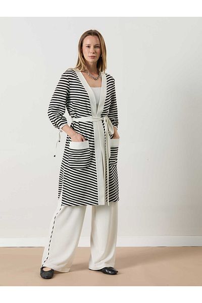 MELIDIA A30265 Aguaje Silvery Thin Knitwear Trousers Suit