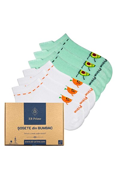 EB Prime Дамски къси чорапи | "Елегантност в движение" Кутия № 7 | 6 чифта | ...