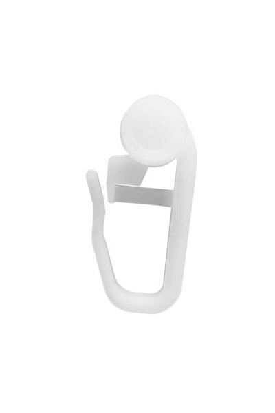 OEM Set 100 curtain hooks for small roller track, plastic, white