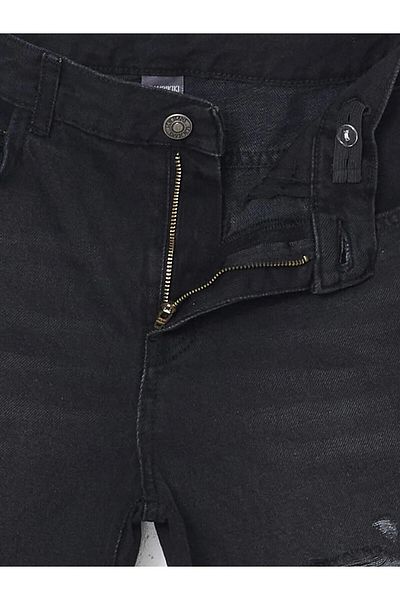 LC Waikiki LCW Kids Pantaloni scurți negri pentru băieți, cu talie reglabilă, elastică (S5)