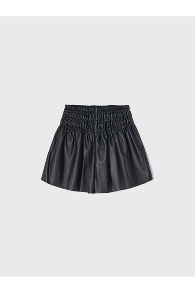 MAYORAL Pantaloni scurți din piele ecologică pentru fete mayoral 4950 negri