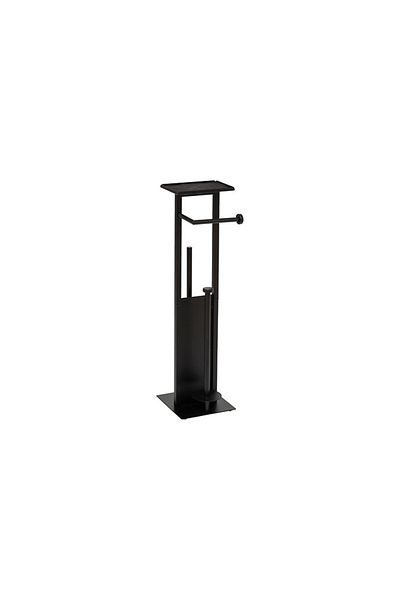 5five Simple Smart Βάση για σετ μπάνιου, μεταλλική, μαύρη, 28 x 18 x Υ 61,5 εκ.
