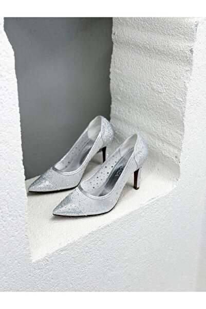 NUR KARACA 25Y4898 ΓΥΝΑΙΚΕΙΑ ΠΑΠΟΥΤΣΙΑ ΣΤΙΛΕΤΤΟ ΜΕ ΛΕΠΤΟ ΤΑΚΟΥΝΑ 9CM ΜΕ ΛΕΠΤΟ...