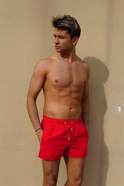 Miami Beach Black Mini Size Men's Swimsuit Swim Shorts 2202K