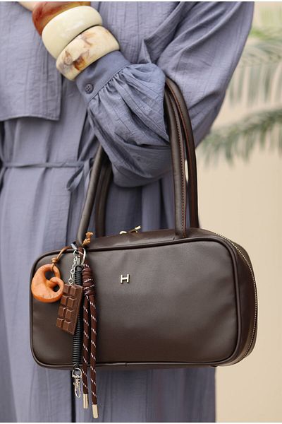 HEQA Long Handle Bag Bitter Brown