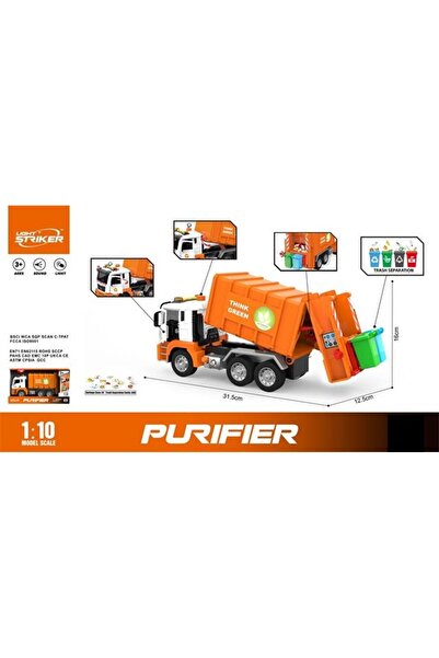 Ceren Oyuncak Ceren Ctoys Sesli Işıklı Pilli Basma ile Kalkan Damberli Çöp Ka...