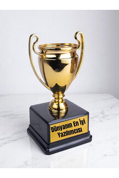 lili hediyelik World's Best Software Engineer Printed Award Trophy 23 cm Souvenirs for Software Engineer