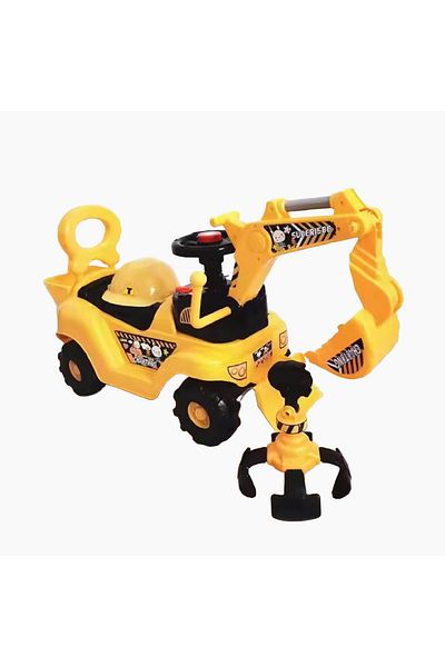 rexa Kids Toys Crane Yellow Color Kids Electric Truck Excavator