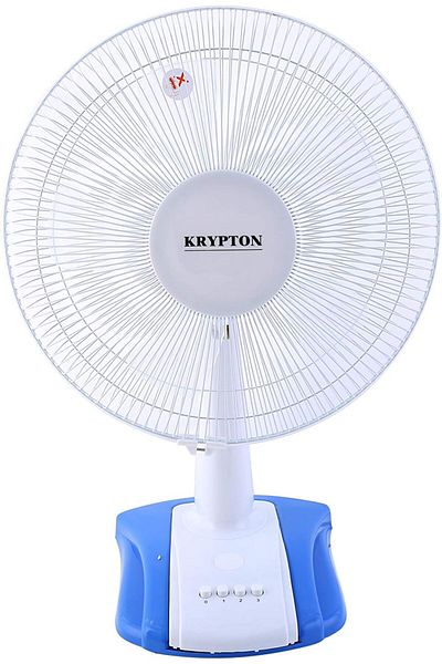 KRYPTON 60w 16-inch Table Fan - 3 Speed Settings With Oscillating/rotating And Static Feature