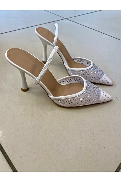 ENES Kadın Taşlı Topuklu Abiye Ayakkabı