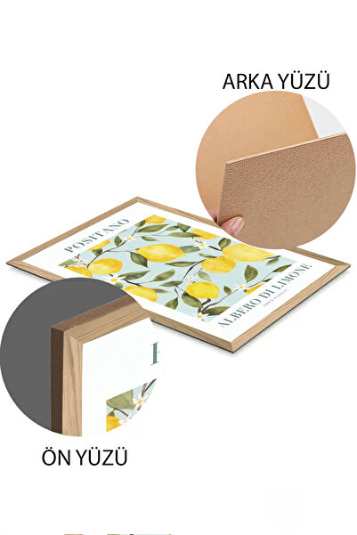 Artavessa 2 Parça Ahşap Çerçeve Görünümlü Mdf Tablo Seti 20x30 Cm - Model 3