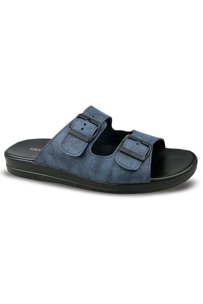 Ceyo Men's Double Belted Comfortable Slippers Grande-5