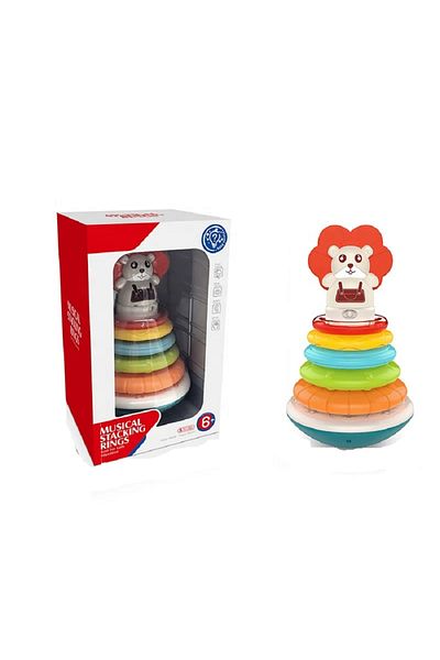 rexa Tumbler Musical Rainbow Rings Set Kids Toys