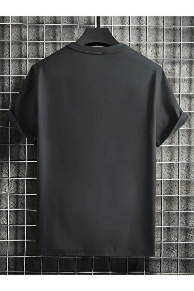 WOODROFFE Ανδρικό μπλουζάκι με στάμπα με κάρτα Zar Oversize Casual Boyfirend