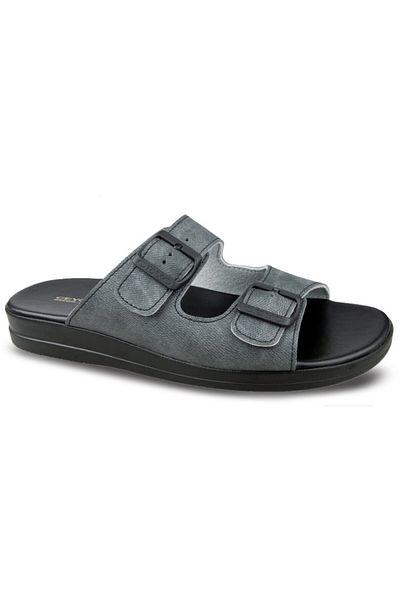 Ceyo Men's Double Belted Comfortable Slippers Grande-5