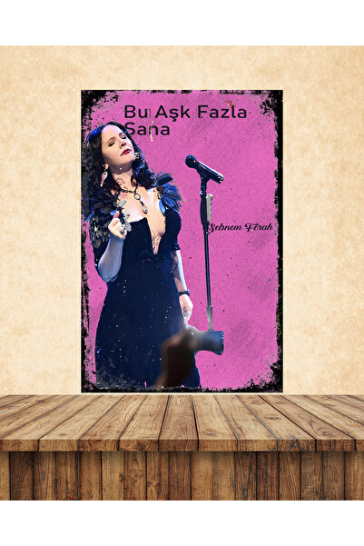 hazalshop Şebnem Ferah Sözler Temalı 1 Adet 20 x 30 MDF Duvar Tablosu Set 0101