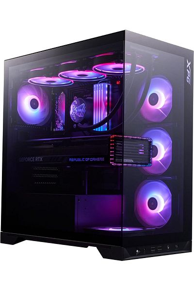 XPG Invader BTF Mid Tower PC Case with Reverse Motherboard Mount, 10x 120mm Fan Support, Vertical an