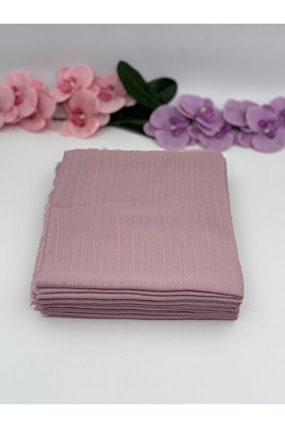 Uğurlu Hac kare pamuk sacaklı baş örtüsü