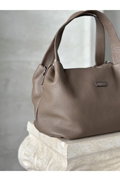 DERKON Vera Model Genuine Leather Women's Bag Mink