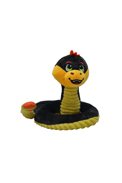 Kelebek Oyuncak Halley Rattle Plush Snake - Black