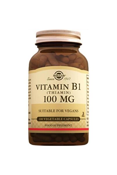 Solgar Vitamin B1 Thiamin 100 Mg 100 Vegetable Capsules