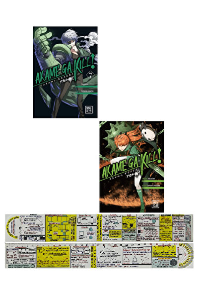 Destek Yayınları Akame Ga Kill 7-8. Ciltler Manga Seti + Mat. Öğreten Cetvel