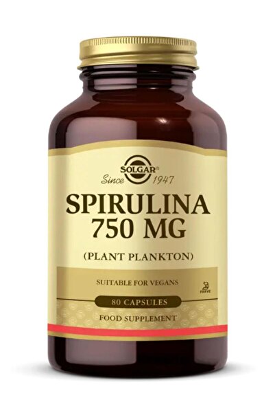 Solgar Spirulina 750 mg 80 Kapsül
