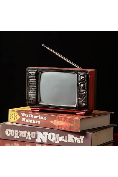 Generic Retro Resin Vintage Television Figurine Antique-Inspired Decor for Desk, Shelf, or Living Room