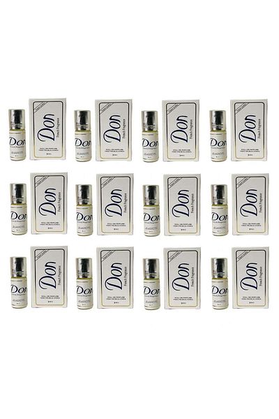 Don Pack of 12 French Fragrance Roll-On Perfume Free From Alcohol - 2.5 ml x 12