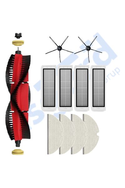 Asgard Grup Roborock S50 – S55 –S5 Max – S6 – S6 Maxv Compatible 1 Main Brush 2 Side Brushes 4 Filters 4 Mops