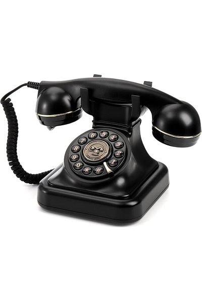Generic Vintage Rotary Dial Telephone – Retro Corded Landline Phone for Home & Office Decor, Collectible