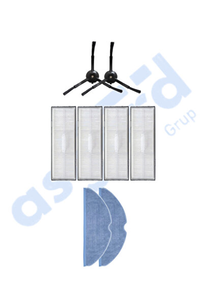 Asgard Grup ROBOROCK S8, S8+, S8 PRO-PRO ULTRA COMPATIBIL 2 perii laterale 4 filtre 2 mopuri