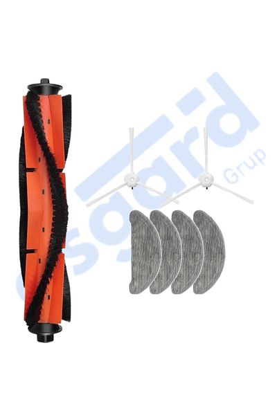 Asgard Grup Roidmi Eve - Eve Plus Compatible 1 Main Brush 2 Side Brushes 4 Mops