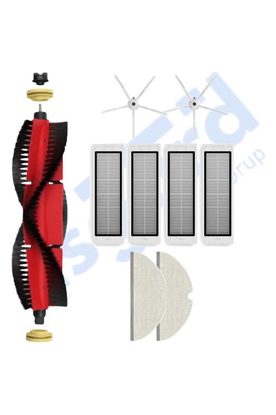 Asgard Grup Roborock S50 – S55 –S5 Max – S6 – S6 Maxv Compatible 1 Main Brush 2 Side Brushes 4 Filters 2 Mops