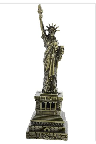 Generic Statue of Liberty Metal Figurine NYC Landmark Home Decor, Handmade Souvenir & Gift