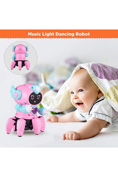 PLAYZO Robot Bot Pioneer – Musical Light-Up Dancing Robot Toy for Kids Interactive Movement