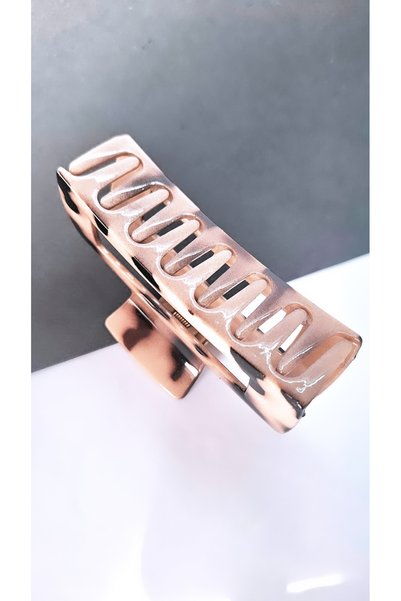 Serenity Women's Rectangular Leopard Pattern Latch Buckle