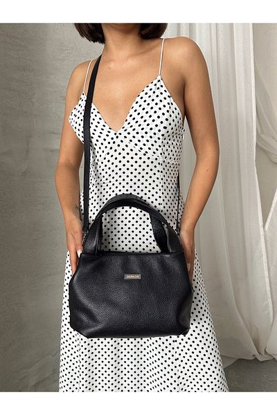 DERKON Vera Model Genuine Leather Women's Bag Black