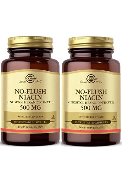 Solgar نياسين بدون غسيل 500 ملغ 50 كبسولة 2 قطعة