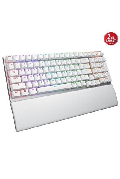 ASUS ROG STRIX SCOPE II 96 NX SNOW KABLOSUZ RGB GAMING KLAVYE ENG BEYAZ