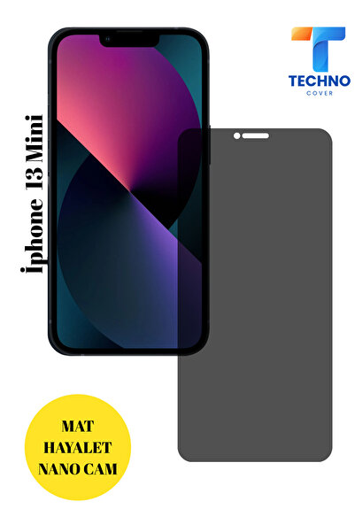 foxpower İphone 13 Mini Mat Hayalet Nano Cam Darbelere Karşı Dayanıklı Esnek ...