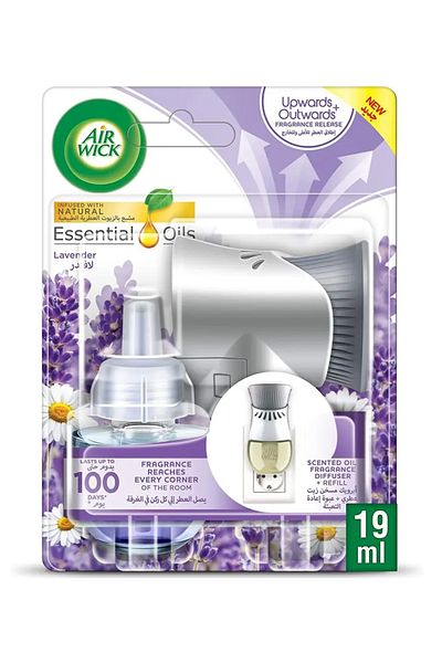 Air Wick Air Wick Essential Oil Diffuser with Refill, Lavender, 19 ml