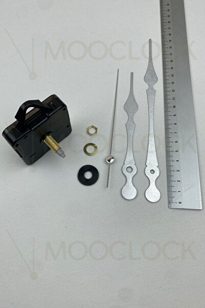 MOOCLOCK Saat Makinesi, Akar Sessiz Duvar Saati Mekanizması, 22 MM şaft, Akre...