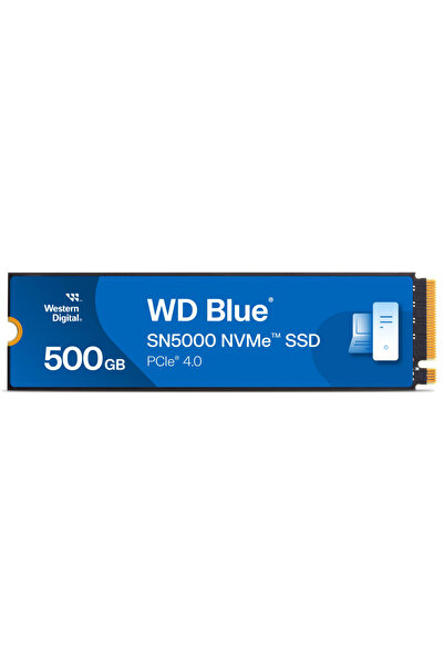 WESTERN DIGITAL WD Blue SN5000, WDS500G4B0E, 500GB, 5000/4000, Gen4, NVMe PCIe M.2 2280, SSD