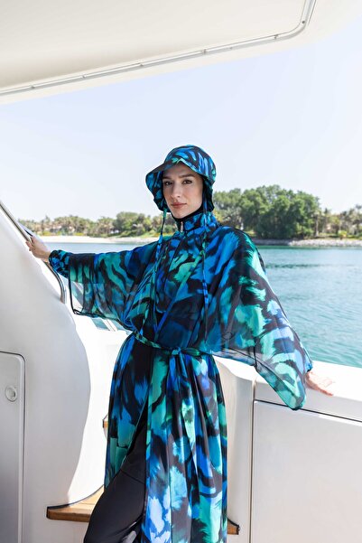 Tesse Μαγιό Alfasa Crop Look Hijab με καπέλο